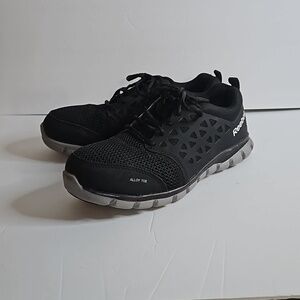 Reebok Alloy Toe Sublite Cushion work Shoe sz unisex W 10 M 8 Black Pre-…